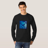 hallo Beach Summer Vacation Beach Stoel  T-shirt (Voorkant volledig)