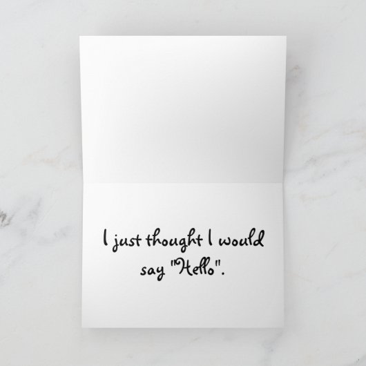 Hallo Betsy, Kaart (Binnen)