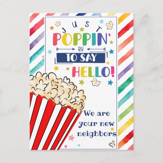 Hallo Bewerkbaar, Nieuw adres, intro Aankondigingskaart (Voorkant)