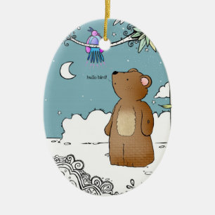 hallo Bird zei de heer Beer - ornament