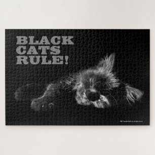 Hallo Black Cats Rule - Slaperig Legpuzzel