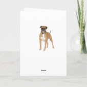 Hallo Blauw? / Hi Boxer Puppy - Bruin & Wit Hond Kaart (Achterkant)
