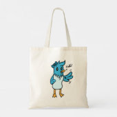 Hallo Blauwvogel Tote Bag (Achterkant)