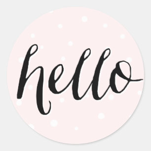 hallo! Blush Polka Dots Sticker