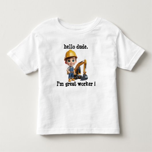 Hallo Bob de bouwer Kinder Shirts (Voorkant)