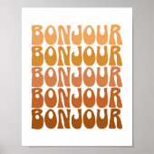 Hallo Bonjour Frans Poster (Voorkant)