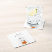 Hallo BOO-TIFUL Vierkante Kartonnen Onderzetter (Insitu)