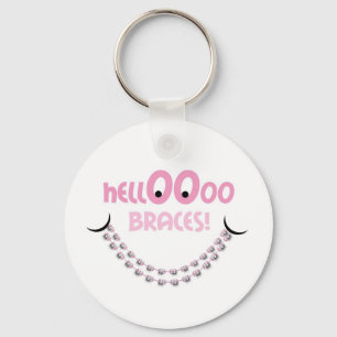 hallo Braces Roze Sleutelhanger