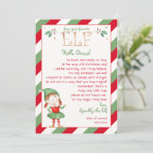 Hallo Brief van je meisje Elf Kaart (Staand voorkant)