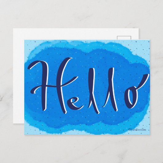 hallo Briefkaart (Voorkant / Achterkant)