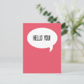 hallo. briefkaart (Staand voorkant)