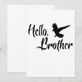 hallo Broer voor zuster Brother Aankondiging (Voorkant / Achterkant)