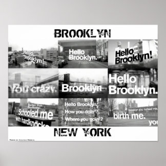 hallo Brooklyn Poster