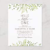 Hallo Budget | Little One Baby shower Invitation (Voorkant)