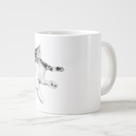 Hallo Buik omhoog Extra Grote Beker (Voorkant rechts)