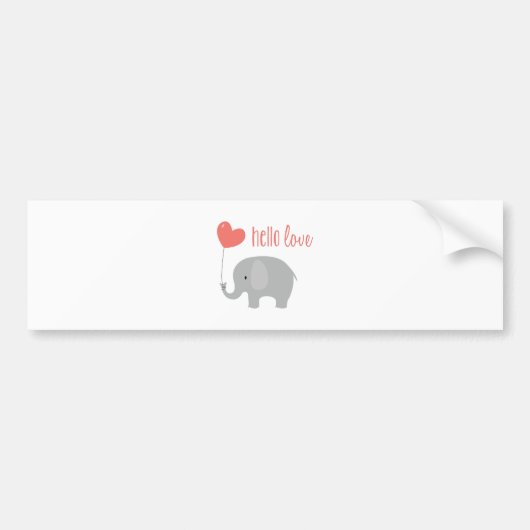 hallo bumpersticker (Voorkant)