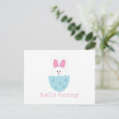 hallo Bunny Briefkaart (Staand voorkant)