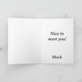 Hallo bus feestdagen kaart (Binnen)