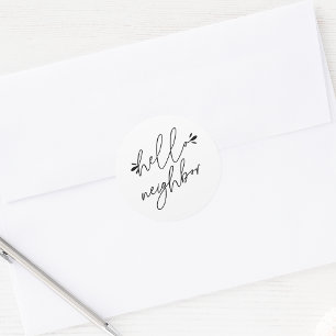 hallo Buurgroep — Bevordering onroerend goed Ronde Sticker