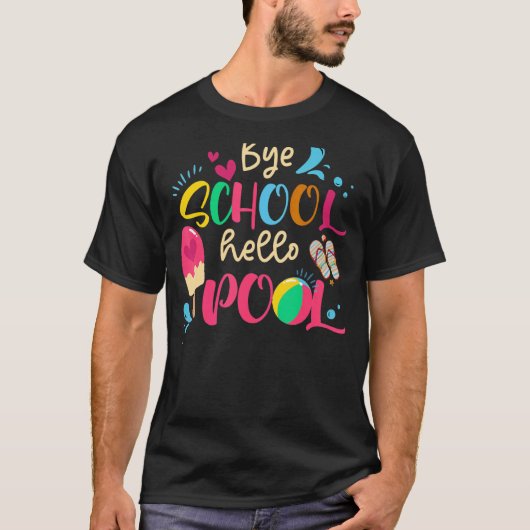 Hallo Bye Bye School T-shirt (Voorkant)