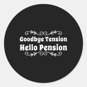 Hallo Bye Tension Ronde Sticker