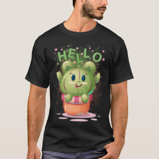Hallo Cactus Green Friend cadeau T-shirt