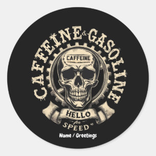 Hallo Cafeïne en benzine zeggen: Sticker versnelle