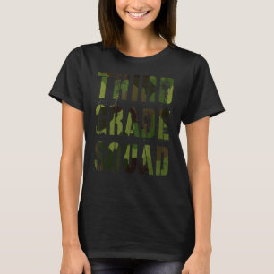 Hallo Camo derde klas squad leraar T-shirt