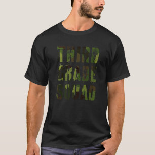 Hallo Camo derde klas squad leraar T-shirt