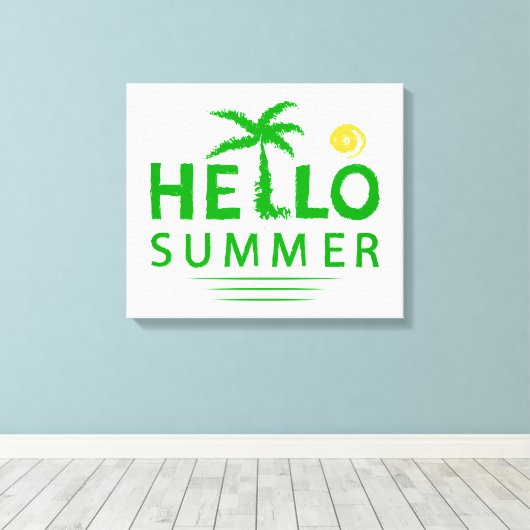 hallo canvas afdruk (Insitu (Houten vloer))