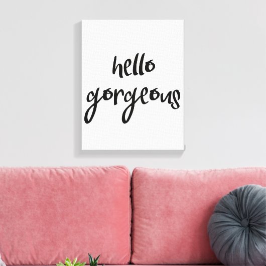 hallo canvas afdruk (Insitu (Woonkamer))