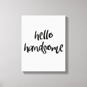 hallo canvas afdruk