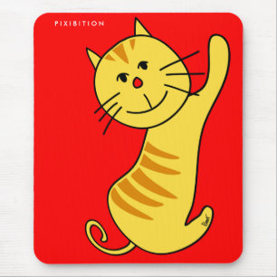Hallo Cat Mousepad Muismat