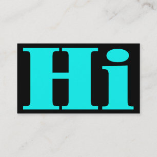 Hallo! Cheery.All purpose.Introduction visitekaart Contactkaartje