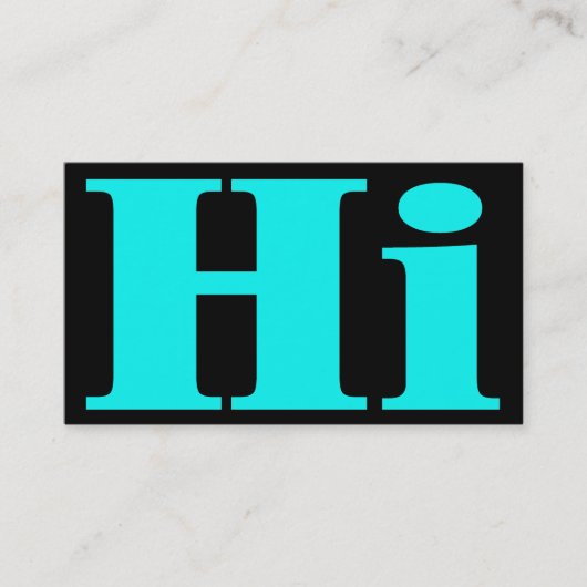 Hallo! Cheery.All purpose.Introduction visitekaart Contactkaartje (Voorkant)