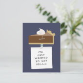 Hallo Chocolade Briefkaart (Staand voorkant)