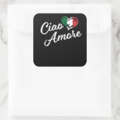 Hallo Ciao Amore - Italië Vierkante Sticker (Tas)