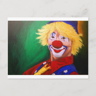 hallo Clown Briefkaart