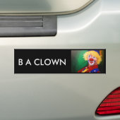 hallo Clown Bumpersticker (Op auto)