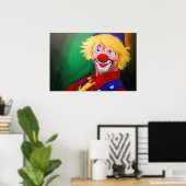 hallo Clown Poster (Thuiskantoor)