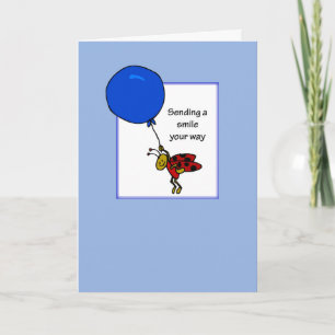 Hallo College Whimsical lieveheersbeestje met ball Kaart