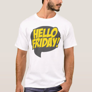 hallo commentaar op vrijdag t-shirt