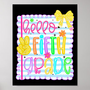 Hallo Coquette Bow Girly Poster