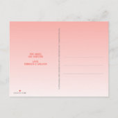 Hallo Coral Script > Wereldtypografie 3 Foto Aankondigingskaart (Achterkant)