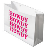 Hallo Cowgirl Disco Laatste Rodeo Groot Cadeauzakje (Voorkant Gekanteld)