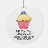 hallo Cupcake! Keramisch Ornament (Achterkant)