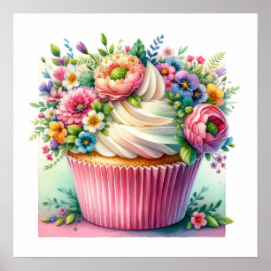 hallo Cupcake Poster
