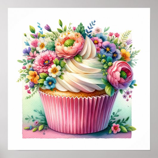 hallo Cupcake Poster (Voorkant)