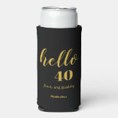 Hallo Custom Zwart & Goud (Seltzer Voorkant)