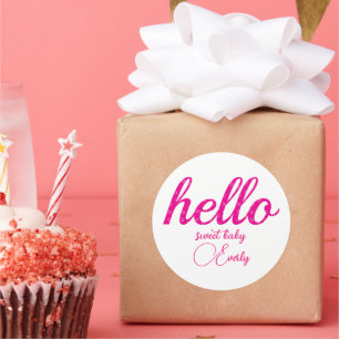 hallo Cute Colorful Hallo Gifts Ronde Sticker